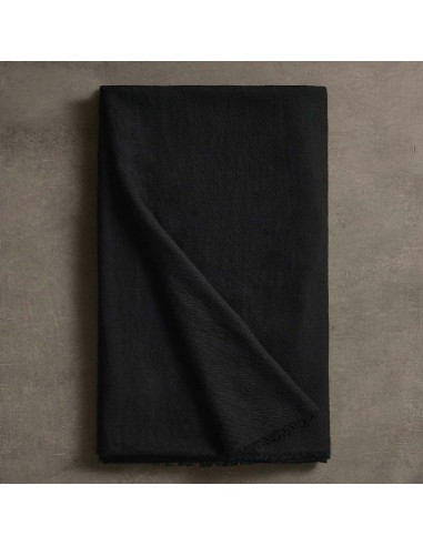 Sarti Wool Cashmere Scarf - Black meilleur choix