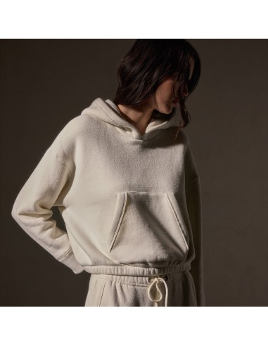 Cozy Hooded Sweat Top - Ivory Economisez 