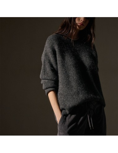 Oversized Waffle Knit Crew - Anthracite s'inspire de l'anatomie humaine